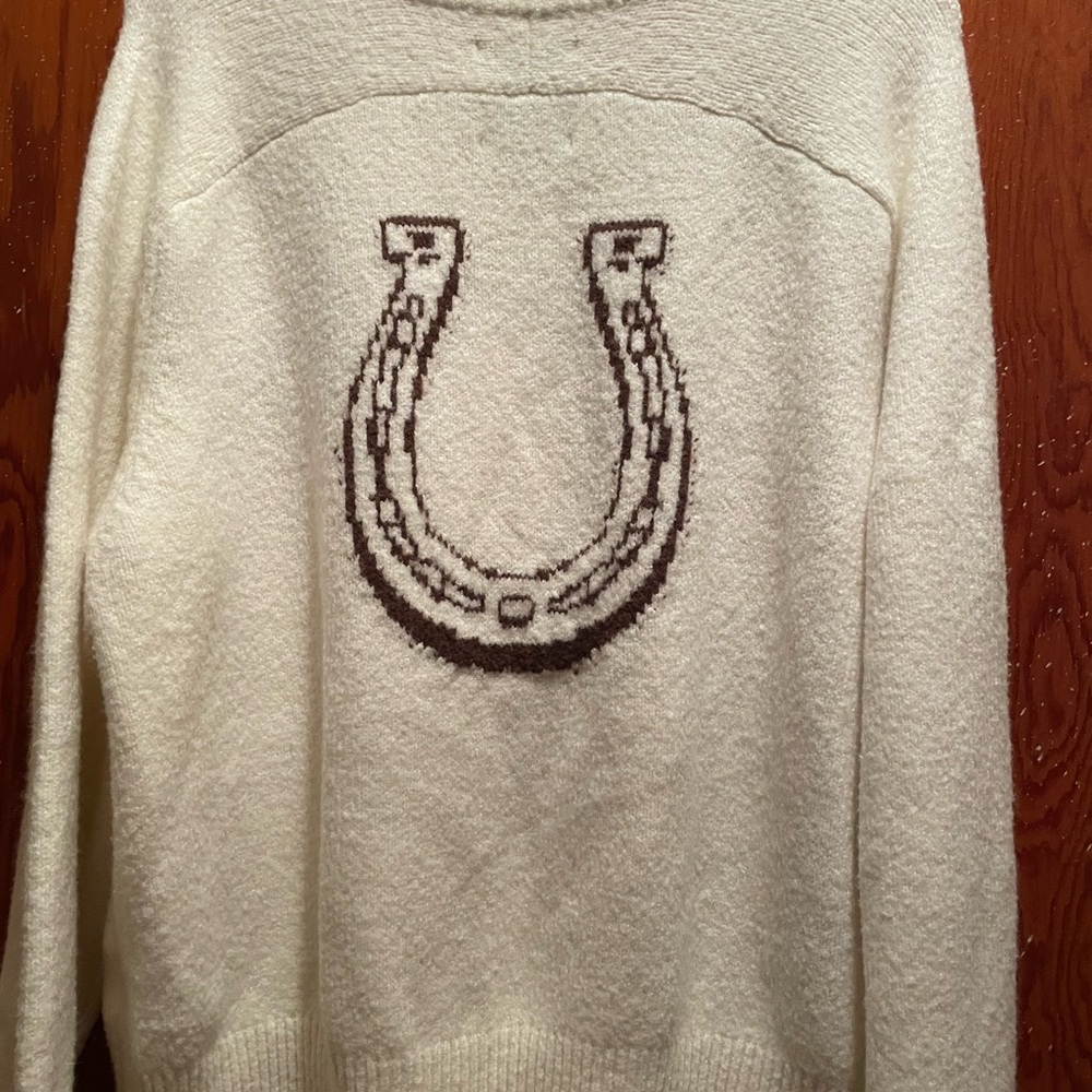 Cream 'Austin Texas' Cozy Sweater - Picture 3 of 5